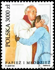 Prymas Tysiąclecia ks. kardynał Stefan Wyszyński, Światowy Dzień Młodzieży znaczek numer 3248