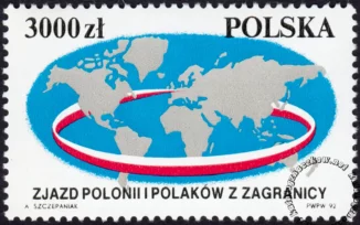 Zjazd Polonii i Polaków z Zagranicy znaczek numer 3249