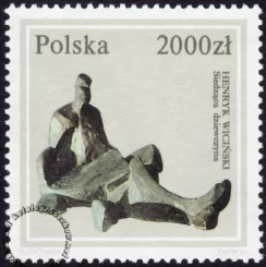 Rzeźba polska ze zbiorów Muzeum Narodowego w Warszawie znaczek numer 3253