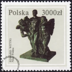 Rzeźba polska ze zbiorów Muzeum Narodowego w Warszawie znaczek numer 3255