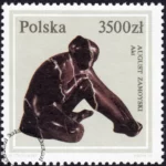 Rzeźba polska ze zbiorów Muzeum Narodowego w Warszawie znaczek numer 3256