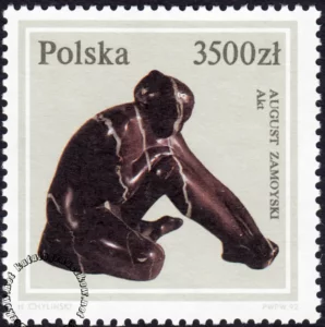 Rzeźba polska ze zbiorów Muzeum Narodowego w Warszawie znaczek numer 3256