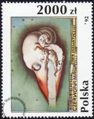 Plakat polski znaczek numer 3258