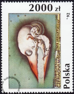 Plakat polski znaczek numer 3258