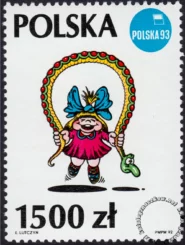 Świat ilustracji Edwarda Lutczyna znaczek numer 3261