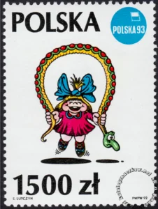 Świat ilustracji Edwarda Lutczyna znaczek numer 3261