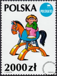 Świat ilustracji Edwarda Lutczyna znaczek numer 3262