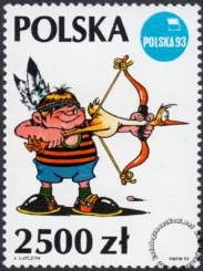 Świat ilustracji Edwarda Lutczyna znaczek numer 3263