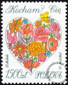 Kocham Cię znaczek numer 3284