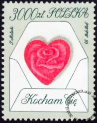 Kocham Cię znaczek numer 3285
