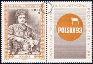Poczet królów i książąt polskich znaczek nr 3286  + przywieszka