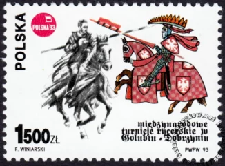 Międzynarodowe Turnieje Rycerskie w Golubiu-Dobrzyniu znaczek numer 3291