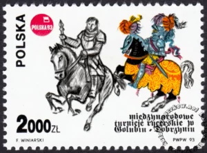 Międzynarodowe Turnieje Rycerskie w Golubiu-Dobrzyniu znaczek numer 3292