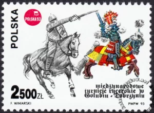 Międzynarodowe Turnieje Rycerskie w Golubiu-Dobrzyniu znaczek numer 3293