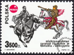 Międzynarodowe Turnieje Rycerskie w Golubiu-Dobrzyniu znaczek numer 3294
