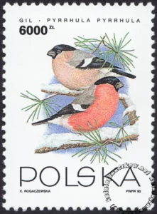 Ptaki ogrodów znaczek numer 3315