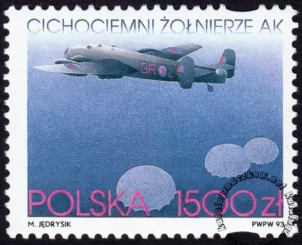 Cichociemni żołnierze AK znaczek numer 3319