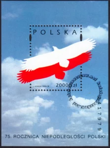 75 rocznica odzyskania niepodległości przez Polskę blok numer 110