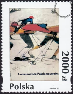 Plakat polski znaczek numer 3327