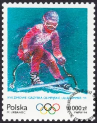 XVII Zimowe Igrzyska Olimpijskie w Lillehammer znaczek numer 3332