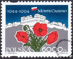 50 rocznica zdobycia Monte Cassino znaczek numer 3340