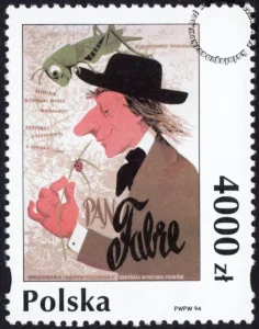 Plakat polski znaczek numer 3348