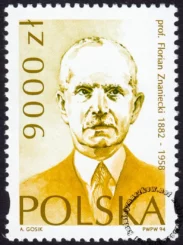 Florian Znaniecki - socjolog znaczek numer 3350