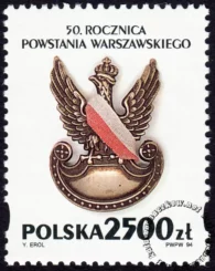 50 rocznica Powstania Warszawskiego znaczek numer 3352