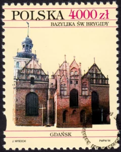 Bazylika św.Brygidy w Gdańsku znaczek numer 3354