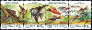 Ryby akwariowe znaczek numer 3357-3360