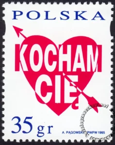 Kocham Cię znaczek numer 3370