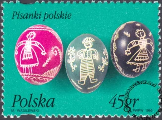 Pisanki polskie znaczek numer 3380