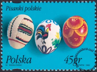 Pisanki polskie znaczek numer 3381