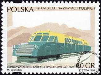 150 lat kolei na ziemiach polskich znaczek numer 3394