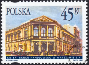 125 lat Banku Handlowego w Warszawie znaczek numer 3398