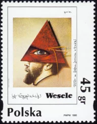 Plakat polski znaczek numer 3411