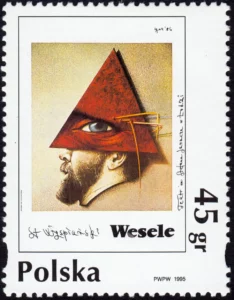 Plakat polski znaczek numer 3411