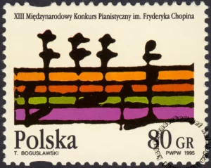 XIII Międzynarodowy Konkurs Pianistyczny im. Fryderyka Chopina znaczek numer 3412