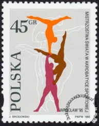 Mistrzostwa Świata w akrobatyce sportowej we Wrocławiu znaczek numer 3415
