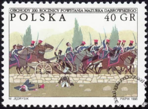 Obchody 200 rocznicy powstania Mazurka Dąbrowskiego znaczek numer 3463