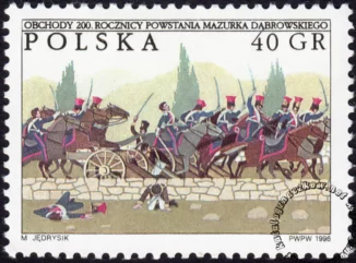 Obchody 200 rocznicy powstania Mazurka Dąbrowskiego znaczek numer 3463