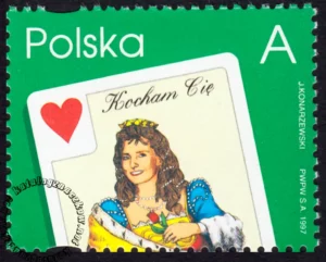 Kocham Cię znaczek numer 3486