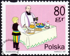 Wielkanoc znaczek numer 3490