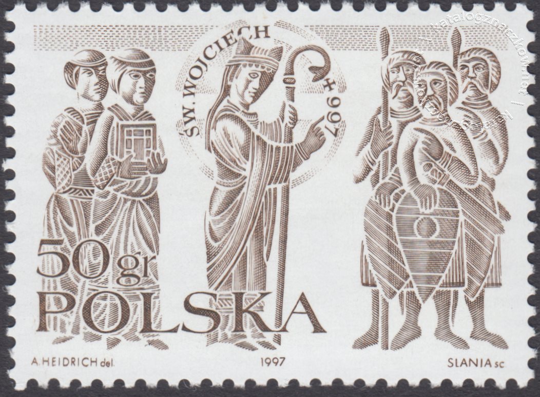 1000 rocznica śmierci św. Wojciecha znaczek nr 3494