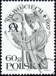 1000 rocznica śmierci św. Wojciecha znaczek numer 3495