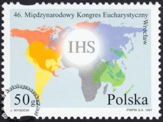 46 Międzynarodowy Kongres Eucharystyczny we Wrocławiu znaczek numer 3501