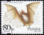 Ochrona przyrody - nietoperze znaczek numer 3510