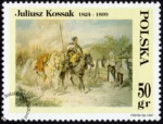 Malarstwo Juliusza Kossaka znaczek numer 3514