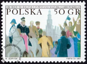 Obchody 200 rocznicy powstania Mazurka Dąbrowskiego znaczek numer 3518