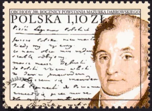 Obchody 200 rocznicy powstania Mazurka Dąbrowskiego znaczek numer 3519